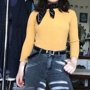 Forever 21 Mustard Turtleneck